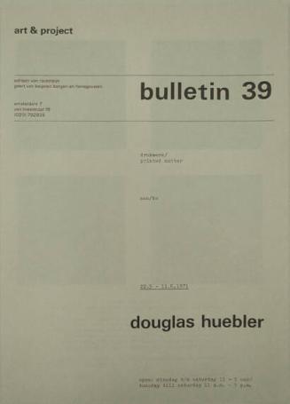 Art & Project Bulletin 39