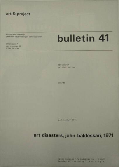 Art & Project Bulletin 41
