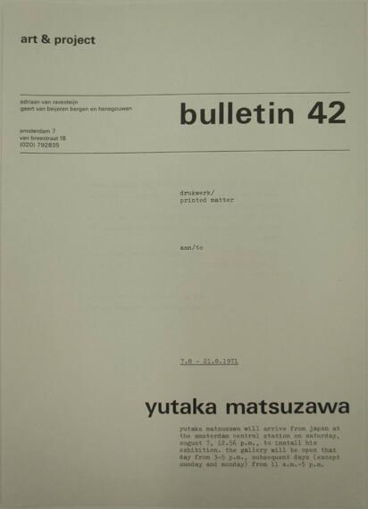 Art & Project Bulletin 42