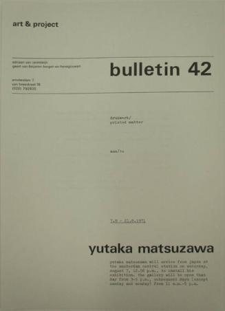 Art & Project Bulletin 42