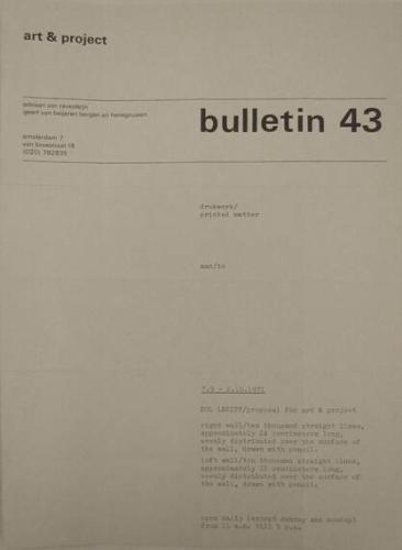 Art & Project Bulletin 43