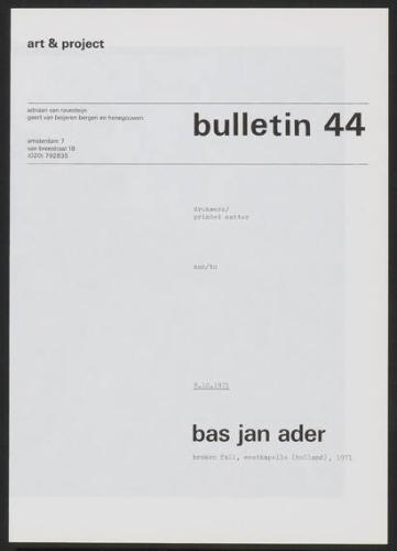 Art & Project Bulletin 44