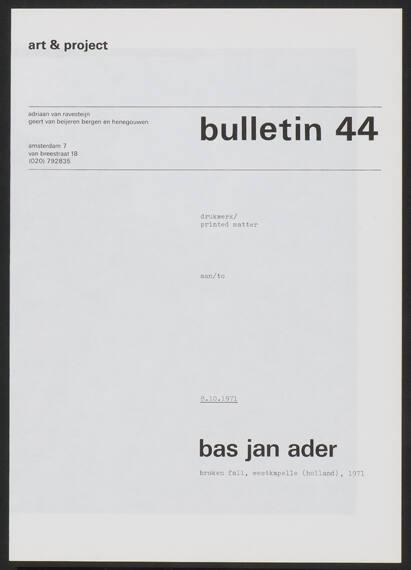 Art & Project Bulletin 44