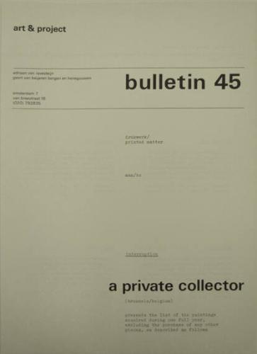 Art & Project Bulletin 45