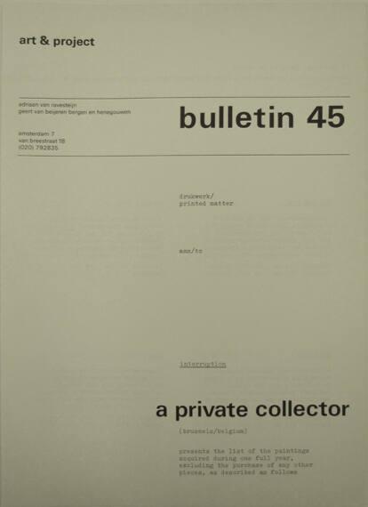 Art & Project Bulletin 45