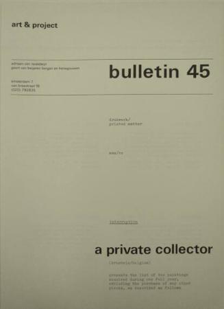 Art & Project Bulletin 45