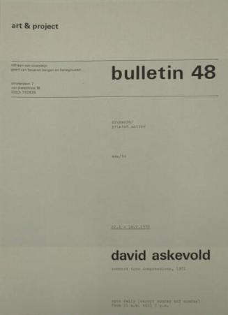 Art & Project Bulletin 48