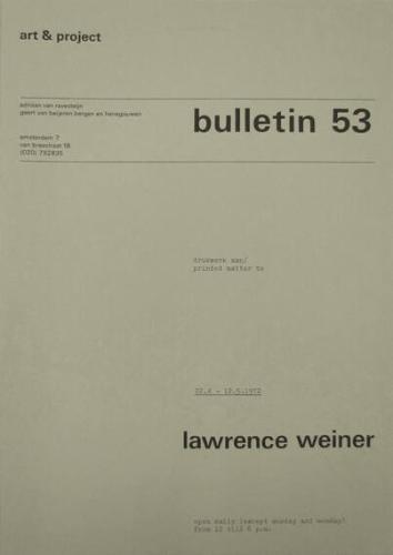 Art & Project Bulletin 53