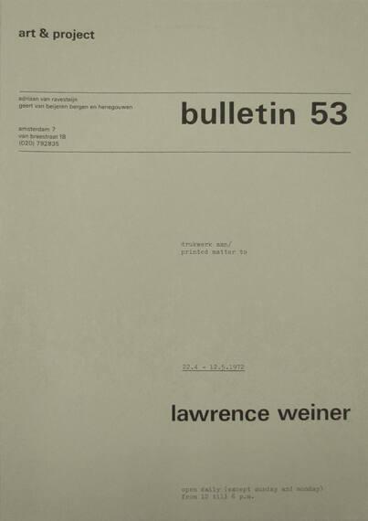Art & Project Bulletin 53