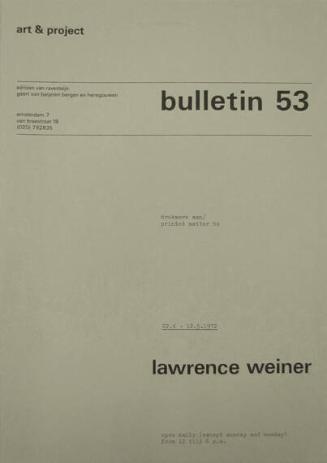 Art & Project Bulletin 53