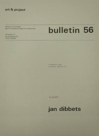 Art & Project Bulletin 56