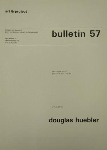 Art & Project Bulletin 57