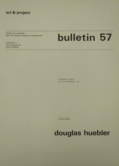 Art & Project Bulletin 57