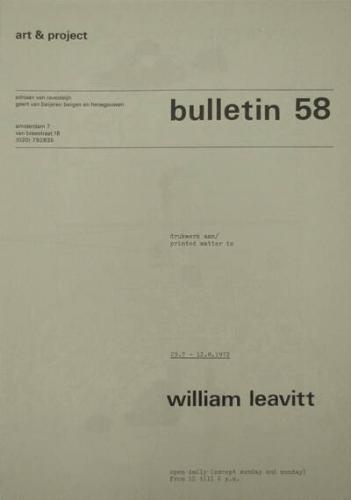 Art & Project Bulletin 58