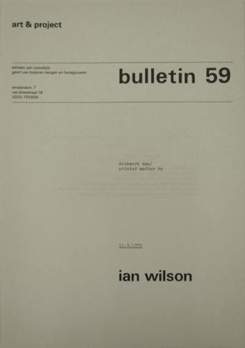 Art & Project Bulletin 59