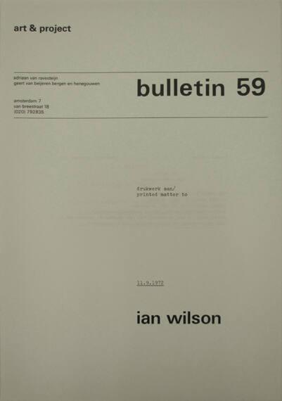 Art & Project Bulletin 59