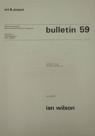 Art & Project Bulletin 59
