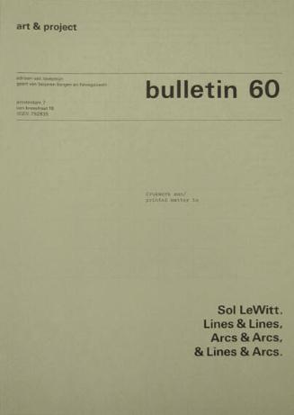 Art & Project Bulletin 60
