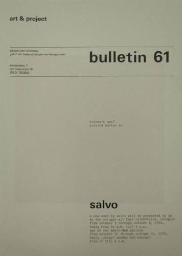 Art & Project Bulletin 61