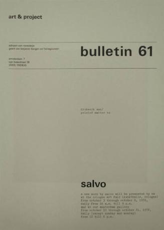 Art & Project Bulletin 61