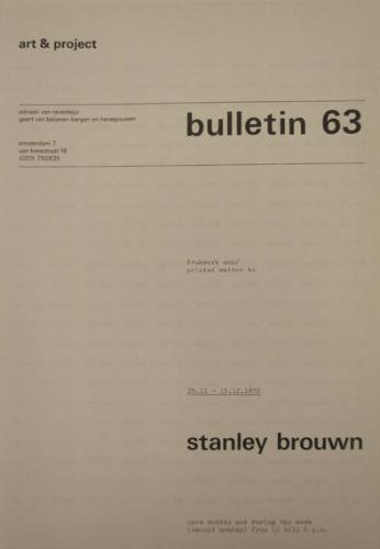 Art & Project Bulletin 63