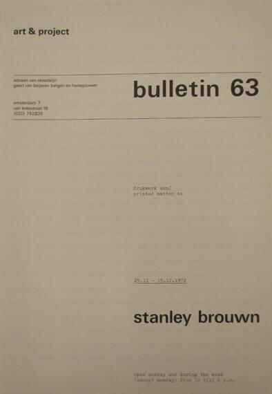 Art & Project Bulletin 63