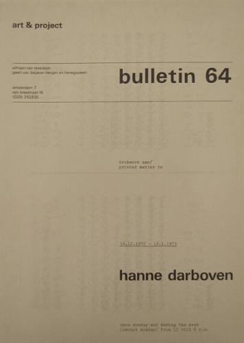 Art & Project Bulletin 64
