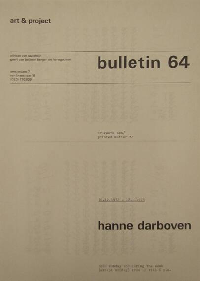 Art & Project Bulletin 64