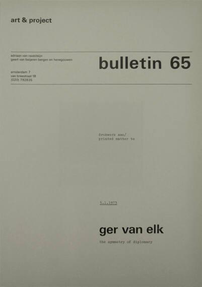 Art & Project Bulletin 65