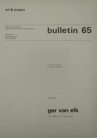Art & Project Bulletin 65