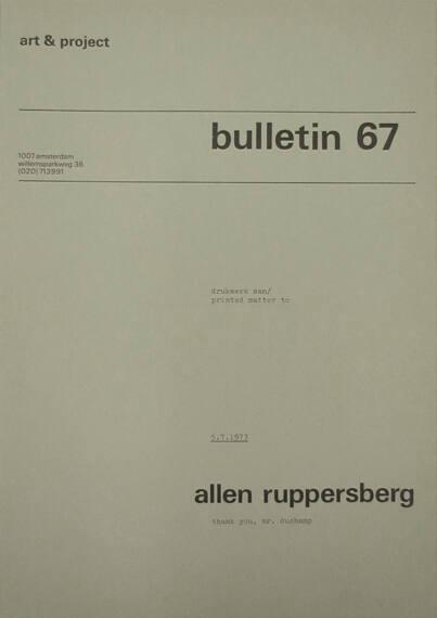 Art & Project Bulletin 67