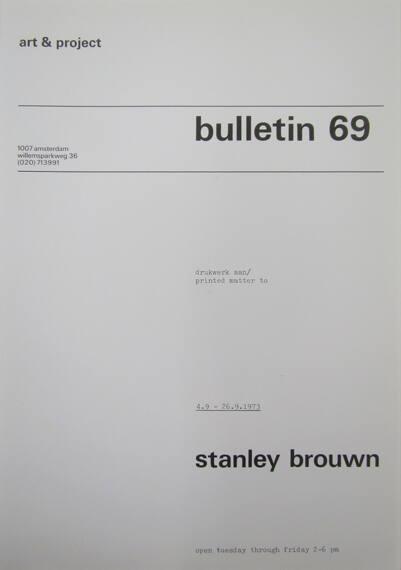 Art & Project Bulletin 69