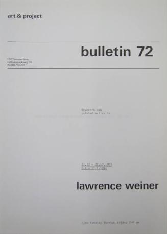 Art & Project Bulletin 72