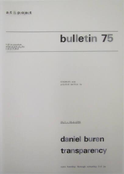 Art & Project Bulletin 75