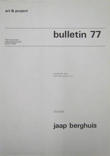 Art & Project Bulletin 77