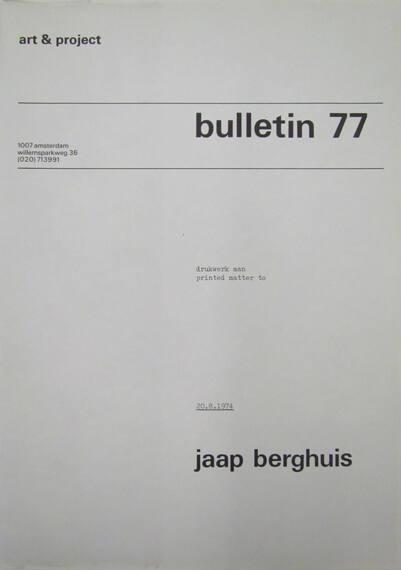 Art & Project Bulletin 77