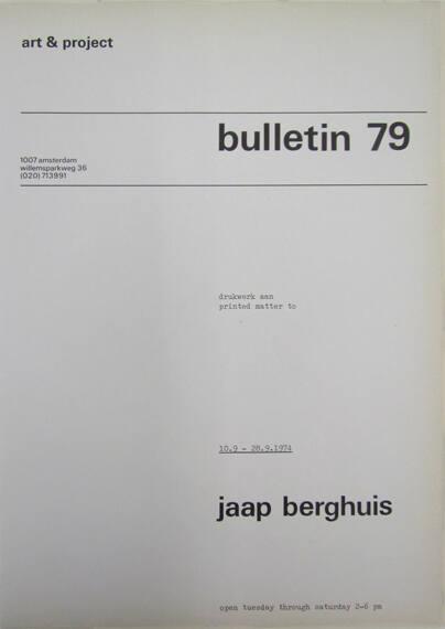 Art & Project Bulletin 79