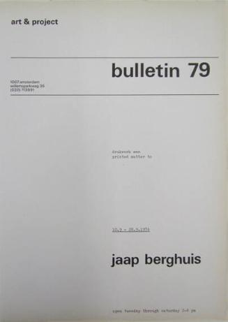 Art & Project Bulletin 79