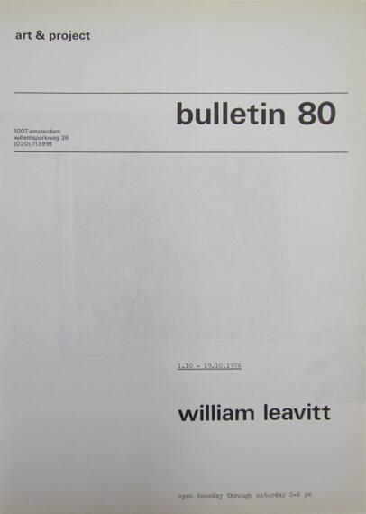 Art & Project Bulletin 80