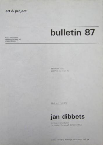 Art & Project Bulletin 87