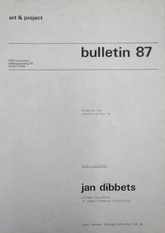 Art & Project Bulletin 87