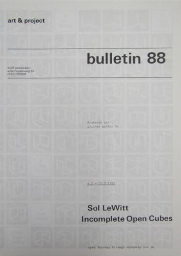 Art & Project Bulletin 88