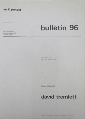 Art & Project Bulletin 96