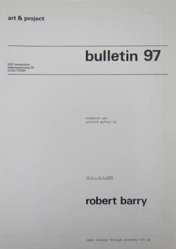 Art & Project Bulletin 97