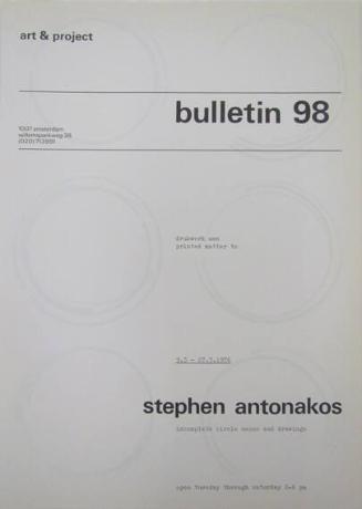 Art & Project Bulletin 98