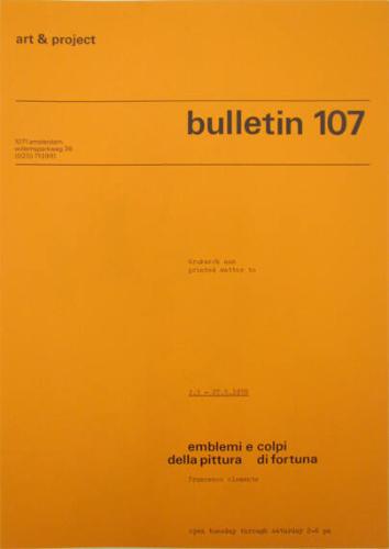 Art & Project Bulletin 107