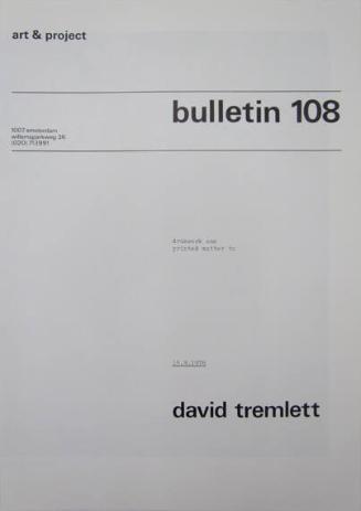 Art & Project Bulletin 108