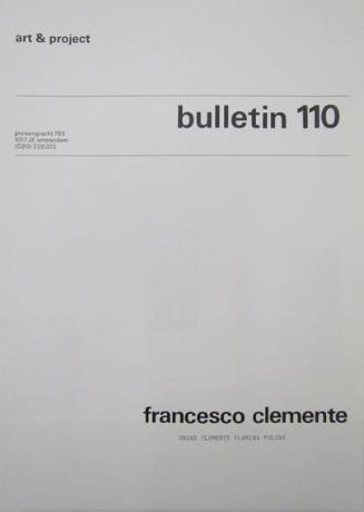 Art & Project Bulletin 110