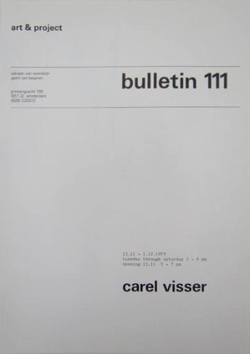 Art & Project Bulletin 111
