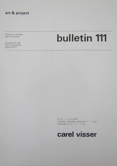 Art & Project Bulletin 111